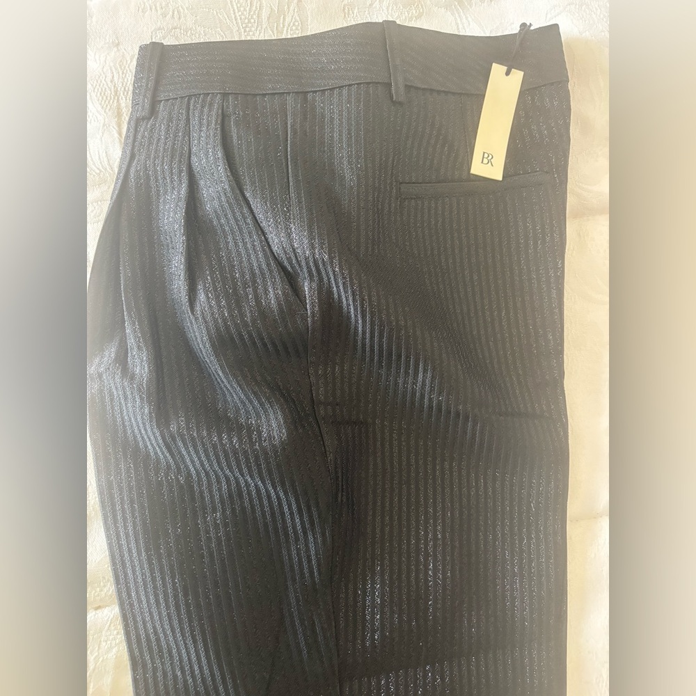 Banana Republic Luci Slim Lure Pinstripe Pant, Sz 8, New - Picture 7 of 12